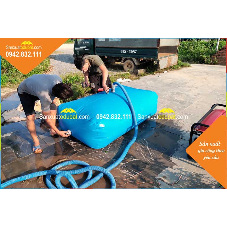 Túi đựng nước sinh hoạt bằng bạt PVC 840L – Ý Tưởng Việt – – top1shop