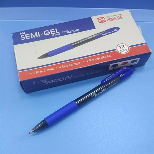 Bút Bi Semigel Hồng Hà Sg2600 Super Smooth ,Viết trơn đều mực (tùy chọn màu /số lượng)