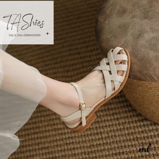 Sandan rọ nữ cao 3cm siêu hot kiểu dáng tiểu thư, da mềm đế dẻo đi êm chân