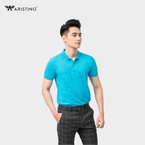 Áo Polo Nam Cao Cấp, Thun Nam ARISTINO Tay Ngắn Cổ Bẻ In Logo Nhỏ - APS003S1