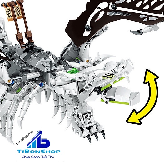 Lắp ghép Ninjago Rồng Thần Của Phù Thủy Đầu Lâu - Đồ chơi Xếp hình Mô hình Ninja 71721 Skull Sorcerer's