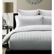 Set T250 kẻ sọc/ Chăn ga gôí khách sạn kẻ sọc 3cm/ Chăn ga kẻ sọc tiêu chuẩn khách sạn