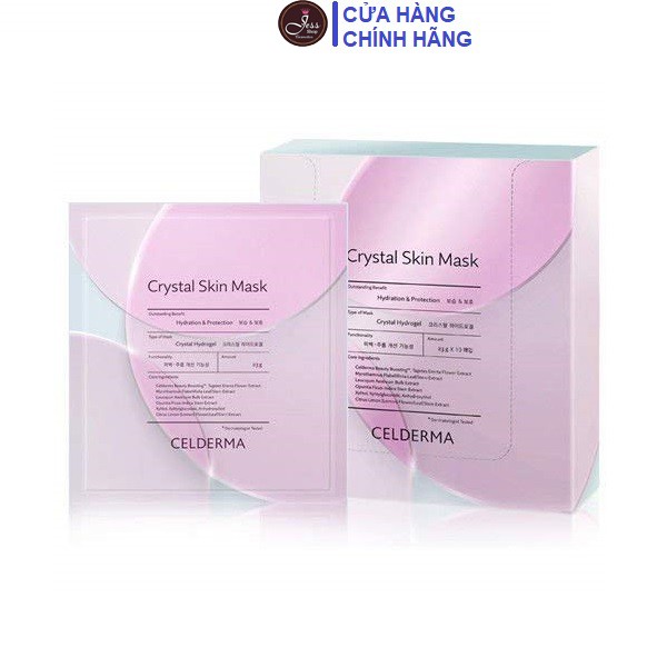 10 Miếng Mặt Nạ Thạch Anh Celderma Crystal Skin Mask 23g