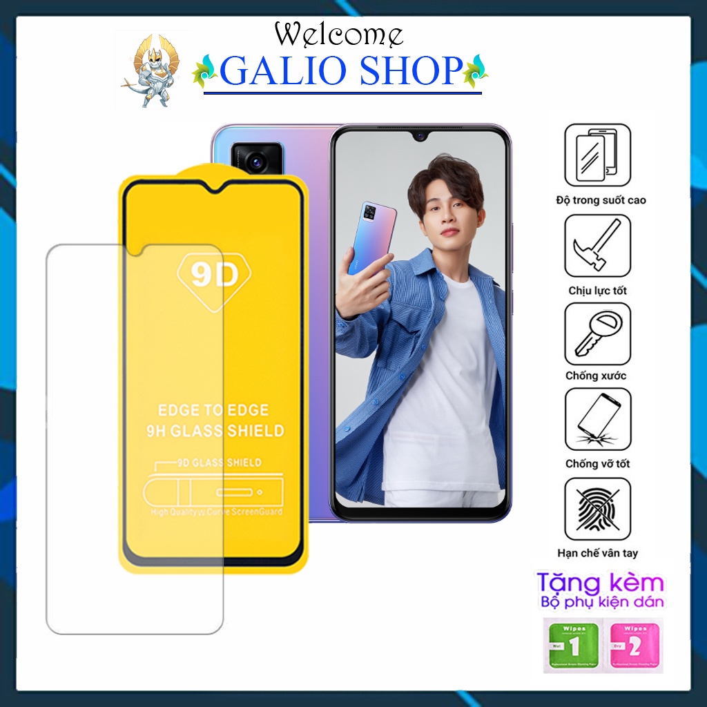 Kính cường lực Vivo V20 V20 SE Full màn cao cấp 9D độ cứng 21H siêu mượt chống bám vân tay chống trầy xước rơi vỡ màn