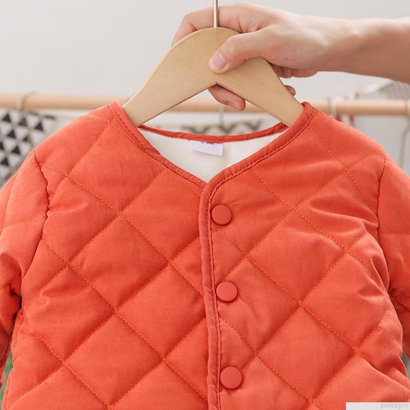 Áo khoác lót vải nhung cotton giữ ấm thời trang mùa đông cho bé