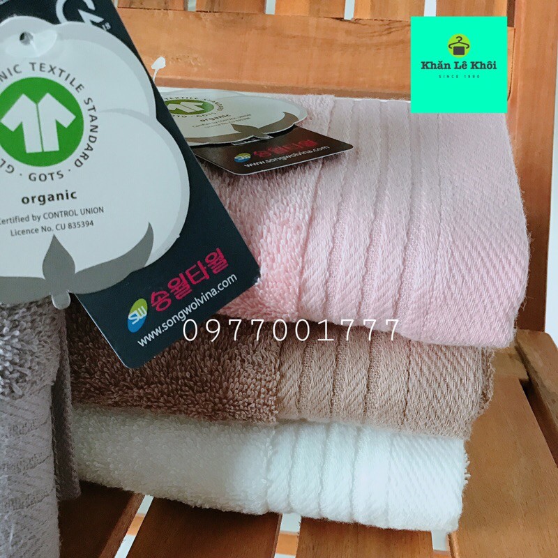 Khăn mặt Organic Cotton Mềm mại & an toàn - chính hãng Songwol