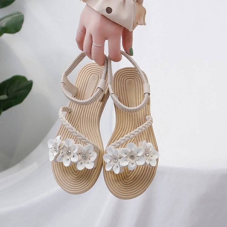 Xăng đan nữ đế bằng thời trang đi biển sành điệu