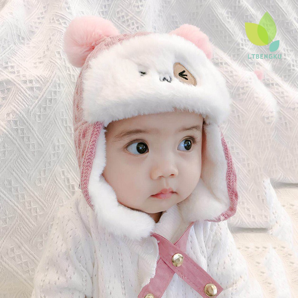 Mũ Giữ Ấm Tai Thỏ Đáng Yêu Cho Bé