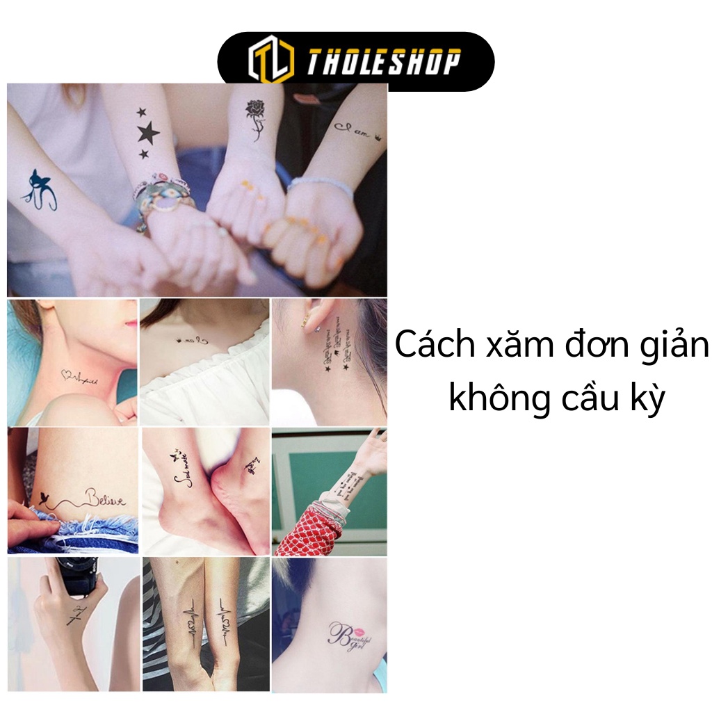 Hình Xăm Dán - Combo 30 Hình Xăm Tạm Thời Giao Ngẫu Nhiên, Dễ Sử Dụng 5290