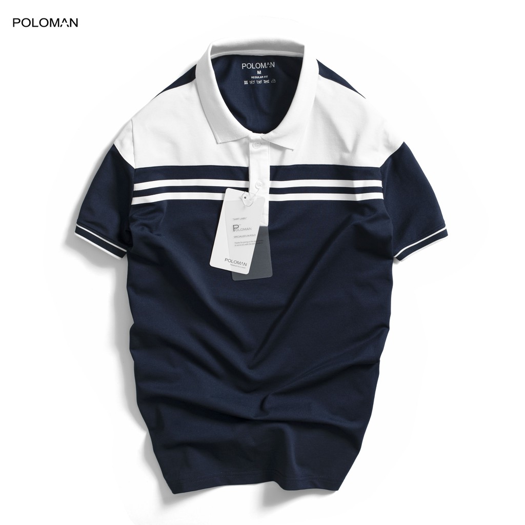 Áo Polo nam cổ bẻ phối DON vải cá sấu Cotton xuất xịn,chuẩn form,sang trọng-lịch lãm P52 - POLOMAN | BigBuy360 - bigbuy360.vn