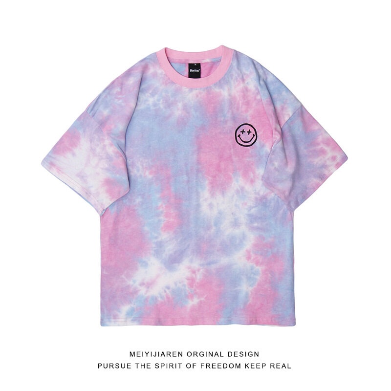 Áo thun AOKANG tay ngắn in họa tiết mặt cười độc đáo thời trang cho nam