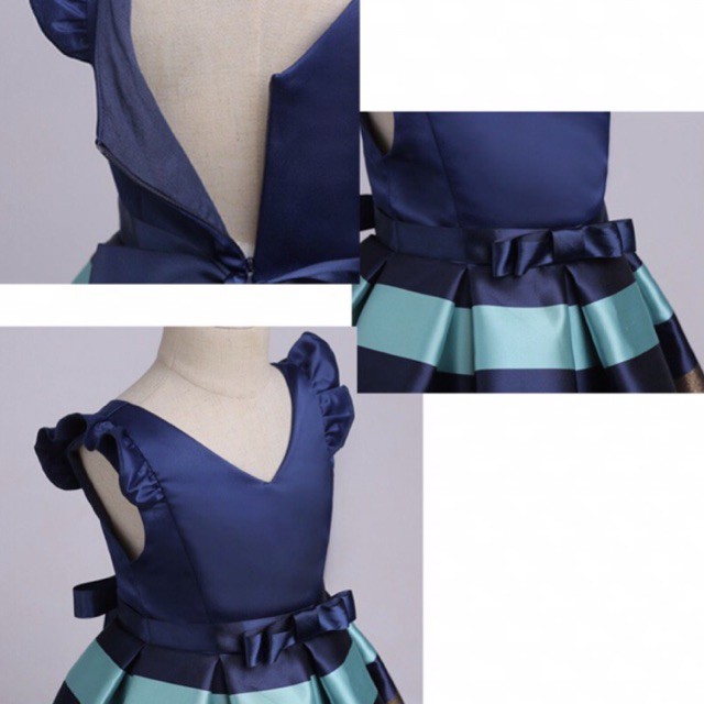 Đầm Công Chúa Kiểu Dáng Sát Nách, Cổ Tim vs Phối Nơ... Cho Bé Từ 02-07Tuổi.