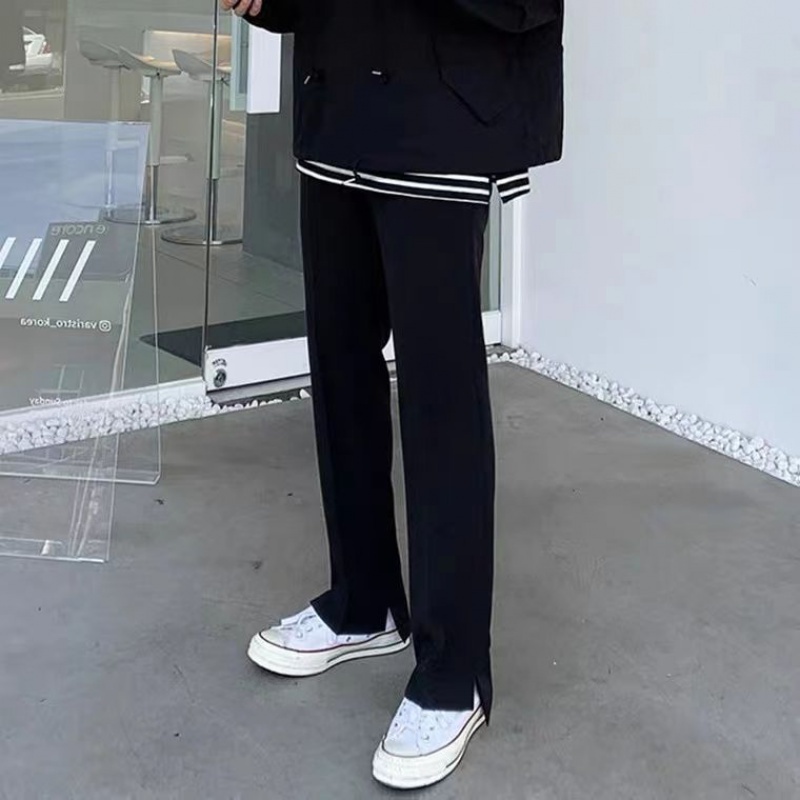 IMaodou Quần tây ống suông xẻ tà bên hông thời trang Hàn Quốc cao cấp dễ phối đồ dành cho nam
