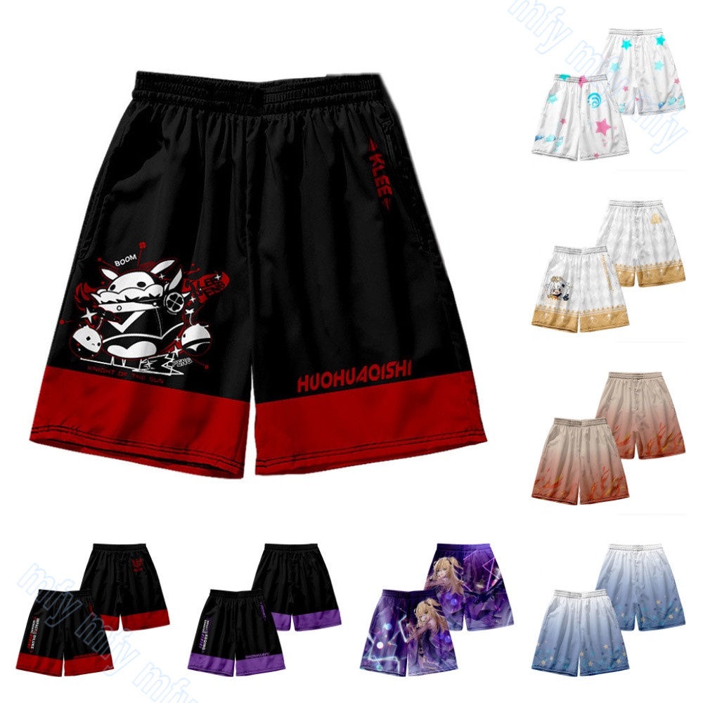 Quần Short Hóa Trang Genshin Impact Plus Size Cho Nam