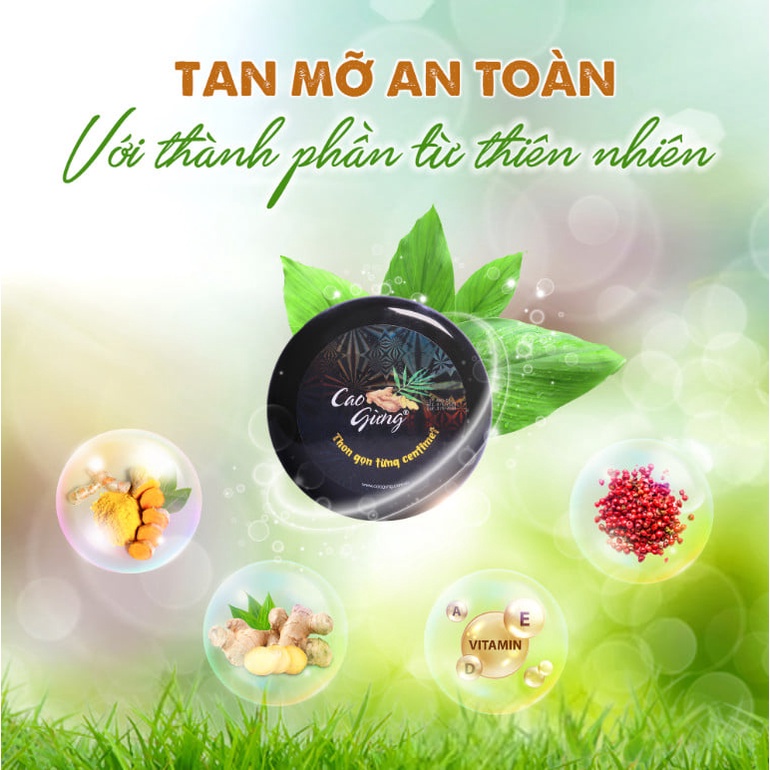 Combo 3 Hộp Cao Gừng Tan Mỡ (250gx3) Dạng Gel Massage Ngoài Da An Toàn Tiết Kiệm Eo Thon Dáng Chuẩn