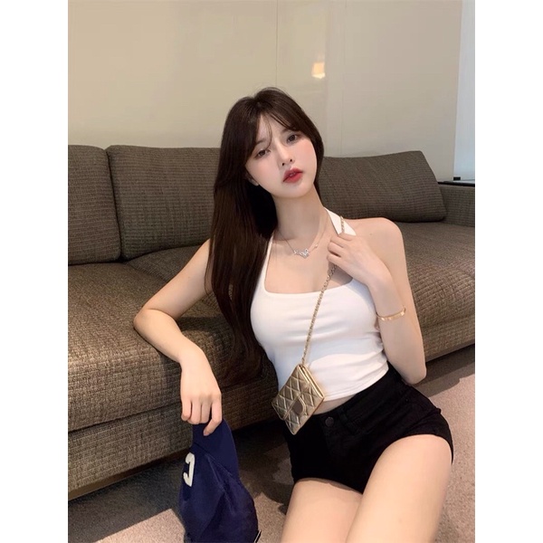 Hàng mới áo ba lỗ cổ yếm siêu tôn dáng, cực kì sexy