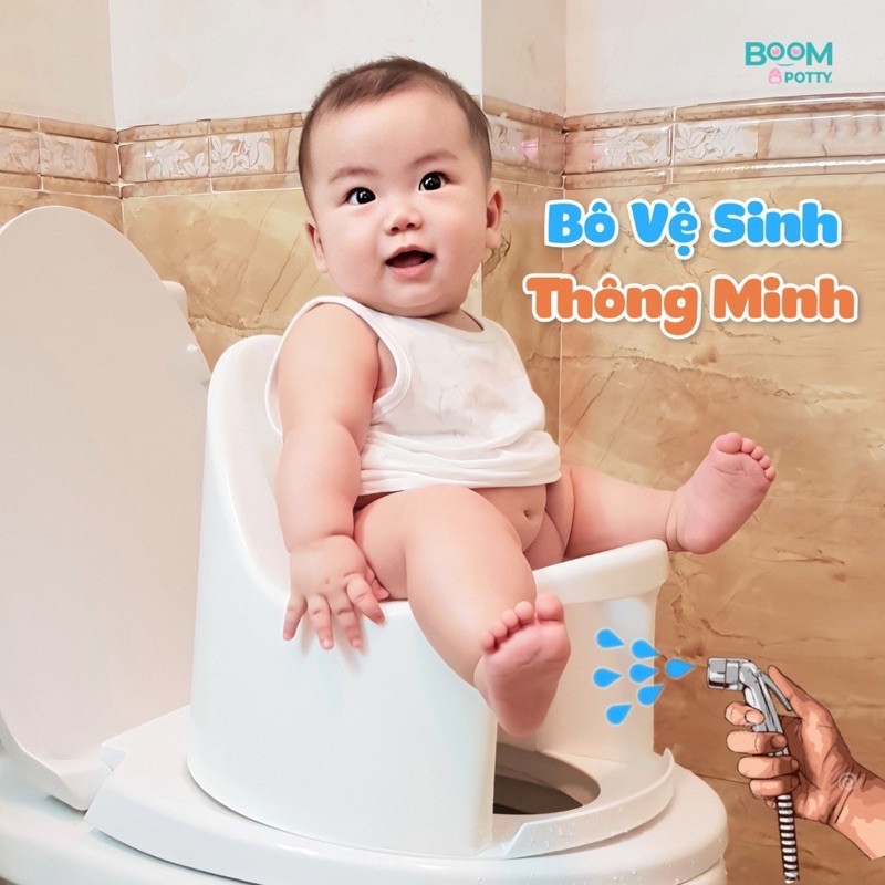 [+ TẶNG QUÀ ] Bô cho bé - Bô Boom Potty,ghế bô ngồi toilet,bệ lót bồn cầu cho bé (số lượng có hạn)