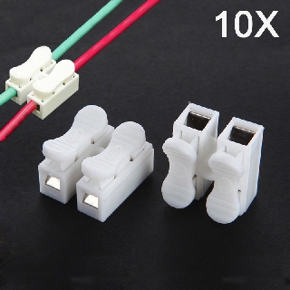 Set 10 Đầu Nối 2 / 3 Chấu CH2 CH3 Cho Dây Điện Nhanh Chóng 2 Chiều