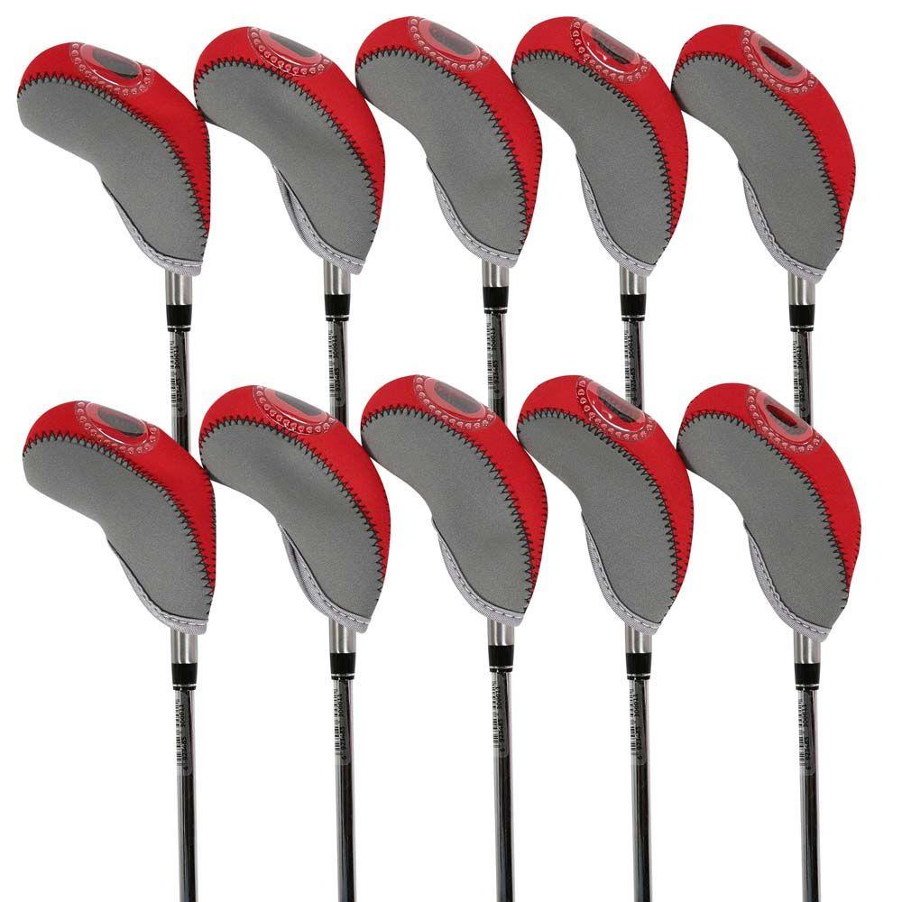 Bộ 10 Vỏ Bọc Bảo Vệ Đầu Gậy Đánh Golf Bằng Sắt Siêu Bền Tiện Dụng