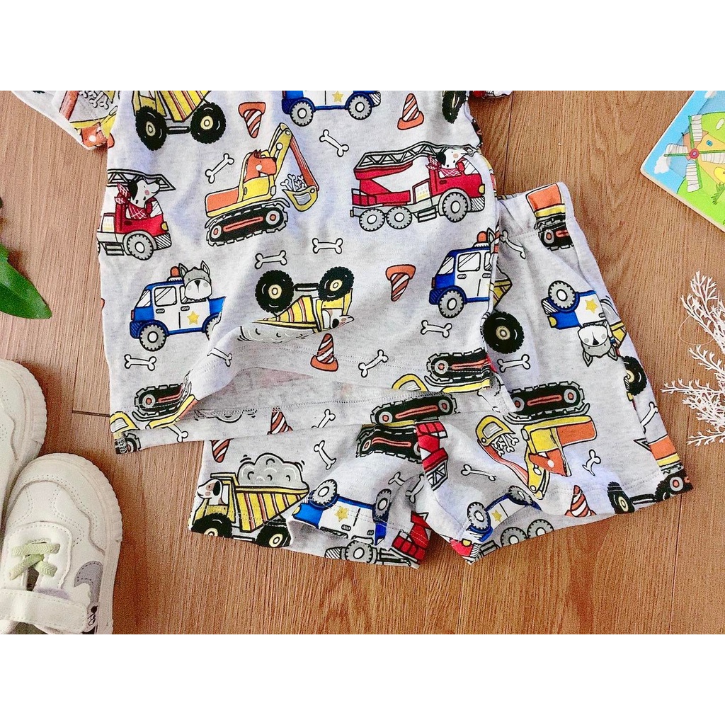 B214 - Bộ oto cần cẩu máy xúc cho bé