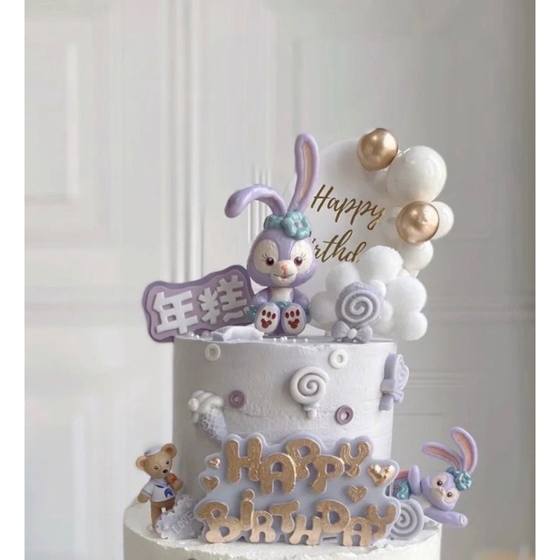 Phụ kiện trang trí bánh kem hình Thỏ Stella Lou xinh xắn