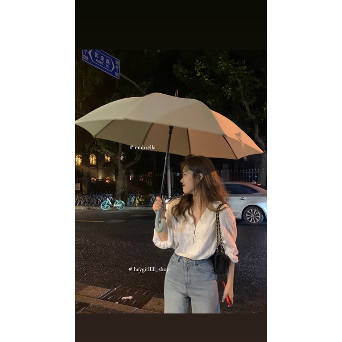 SUXI Áo Kiểu Tay Dài Cổ Chữ V Phối Ren Hoa Phong Cách Hàn Quốc Dành Cho Bạn Nữ