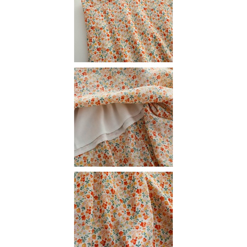 Chân váy hoa nhí vintage