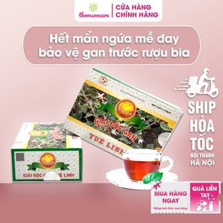 Trà giải độc gan Tuệ Linh - Hộp 5 gói - từ cà gai leo và giảo cổ lam.