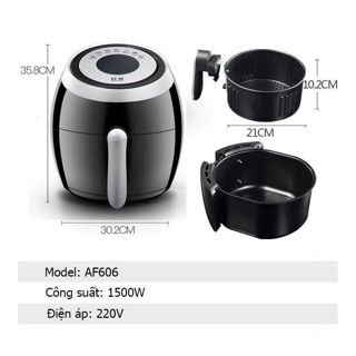 Nồi chiên không dầu nội địa Trung Quốc Keshuai 5.5 lít AF-601/AF606