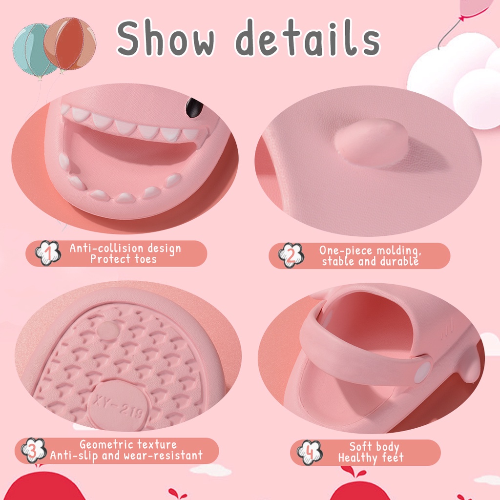 1-6 tuổi dép cho bé trai dép bé gái dép cá mập dép cho bé dép cho bé trai dép cute dép cross cho bé