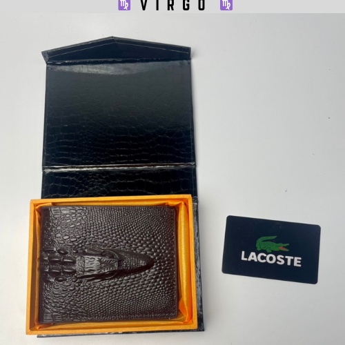 Ví ngắn ngang da nam cao cấp LACOSTE full box thẻ (ảnh thật)