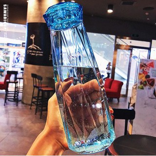 [GIẢM GIÁ CỰC SỐC 10K] Bình nước thủy tinh galaxy nhiều màu cực lung linh 500ml (Có ảnh thật)