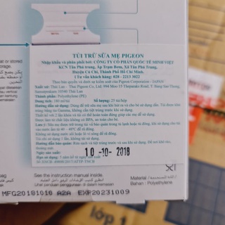Túi trữ sữa Pigeon 180ml