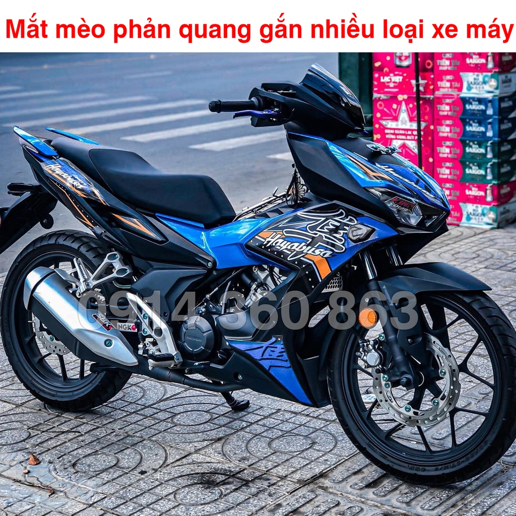 Mắt mèo phản quang trước / sau (Có pát gắn)