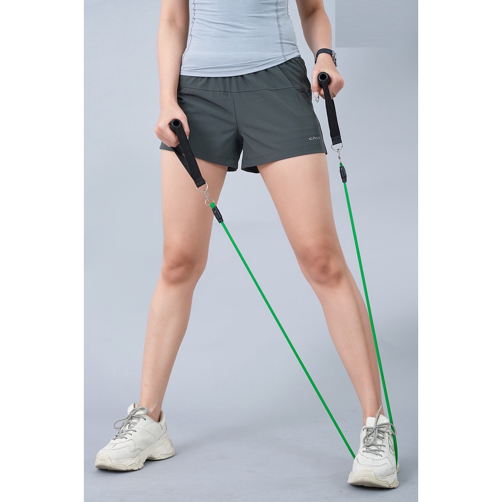 Quần Đùi 2 Lớp Nữ Tập Gym Yoga, Co Giãn 4 Chiều, Vải Thoáng Mát, Không Giữ Ẩm ICADO AT1