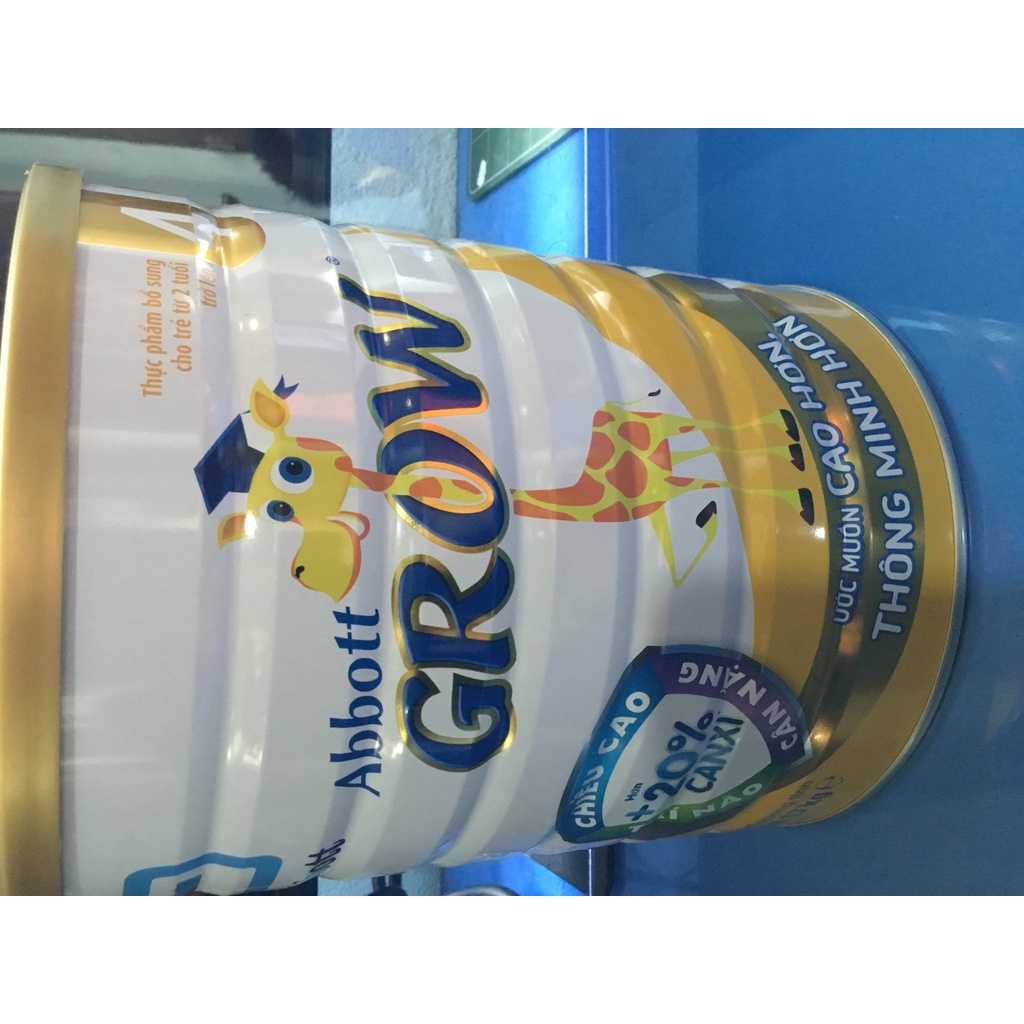 Sữa bột Abbott Grow 4 1,7kg 1.7kg 1700g Mẫu mới nhất - Tăng hơn 20% Canxi - Date 2024