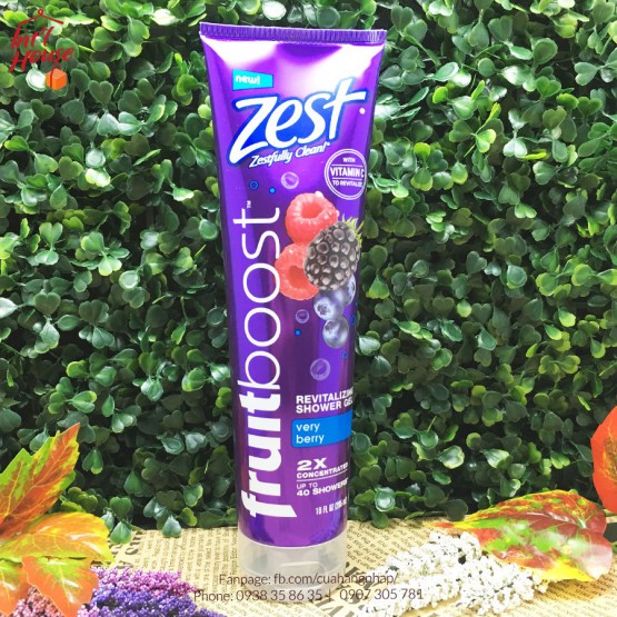 Sữa Tắm Zest Fruitboost Revitalizing Shower Gel (295ml)