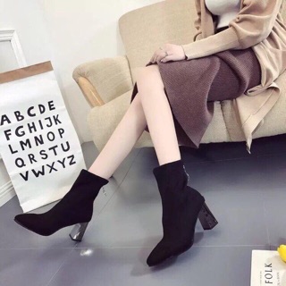 Bốt lửng đế bạc tráng gương 