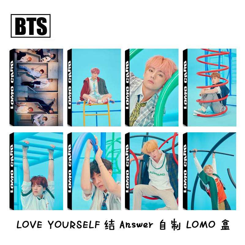 Hộp ảnh Lomo card BTS 5x8 Love Yourself: Answer Rapmonster album ảnh idol thần tượng Hàn Quốc