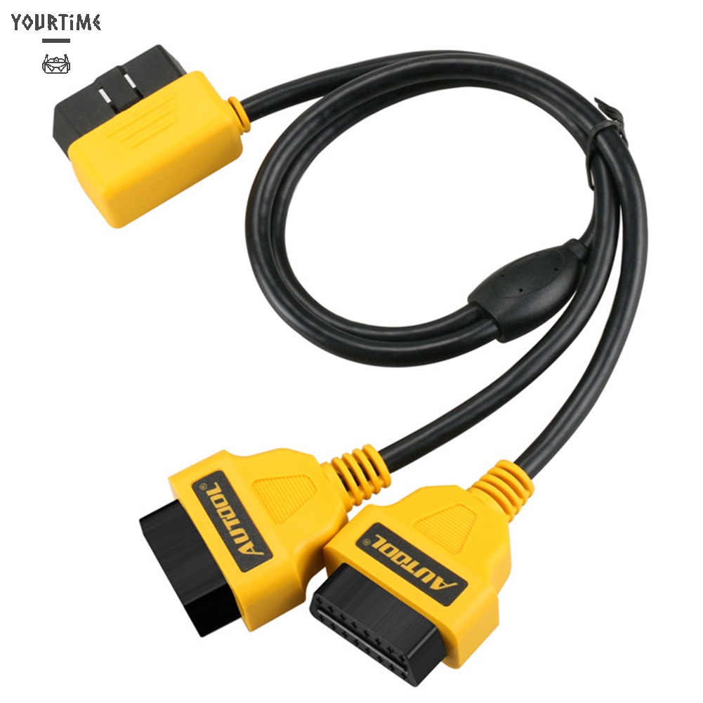 Dây cáp chia đầu cắm OBD II OBD2 16 pin sang 2 cổng 16pin