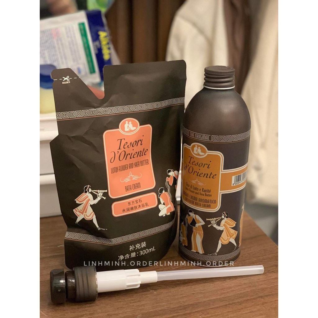 [Hàng có sẵn] Set tắm nước hoa T-esori Chai 500ml + Túi 300ml | BigBuy360 - bigbuy360.vn
