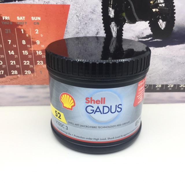 Mỡ bò Shell Gadus S2 V150C 3 lọ 500g