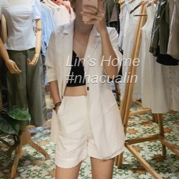 S052 - ÁO BLAZER LINEN