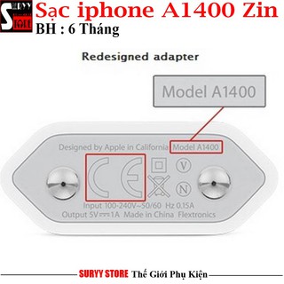 🌟[BẢO HÀNH] CÓC SẠC IPHONE ZIN A1400 EMERSON DÀI DẸP