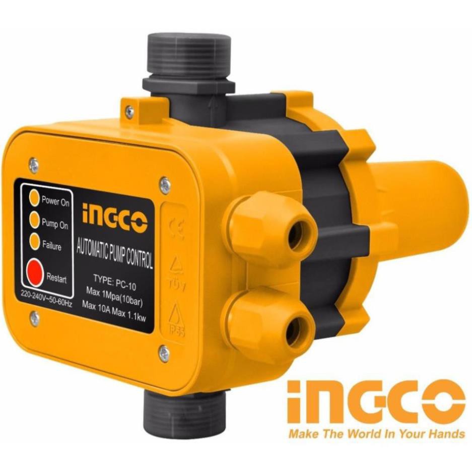 INGCO Rờ le tự động máy bơm nước bằng áp suất Automatic Pump Control 10 Bar 10A WAPS001