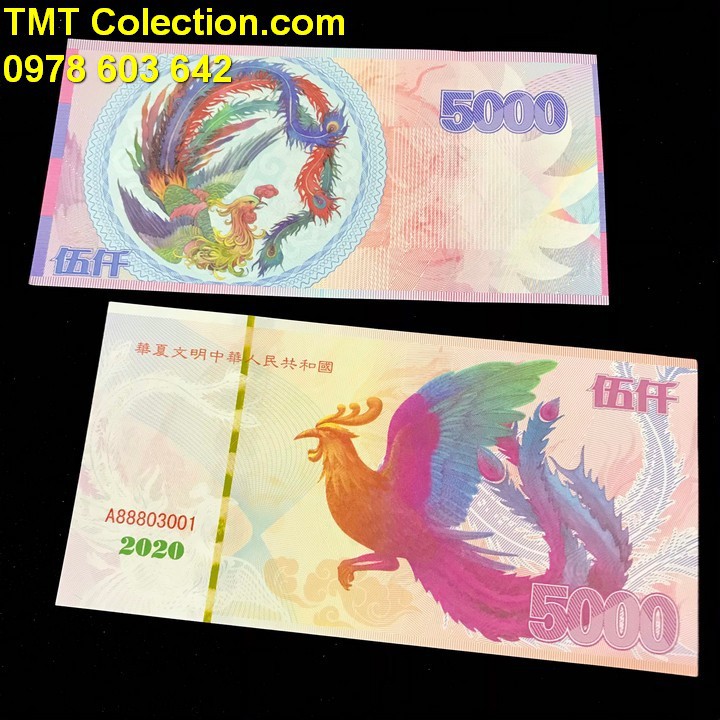 Tiền Phụng Hoàng 5000 của Trung Quốc dùng treo trong nhà, bỏ túi, lưu niệm, làm quà tặng - TMT Collection - SP005211