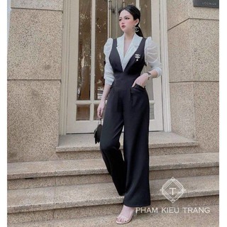 Set yếm quần dài ống rộng sang trọng, KÈM ẢNH THẬT SÀN
