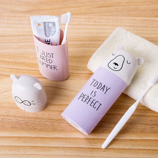 Cốc đựng bàn chải đánh răng du lịch đa năng