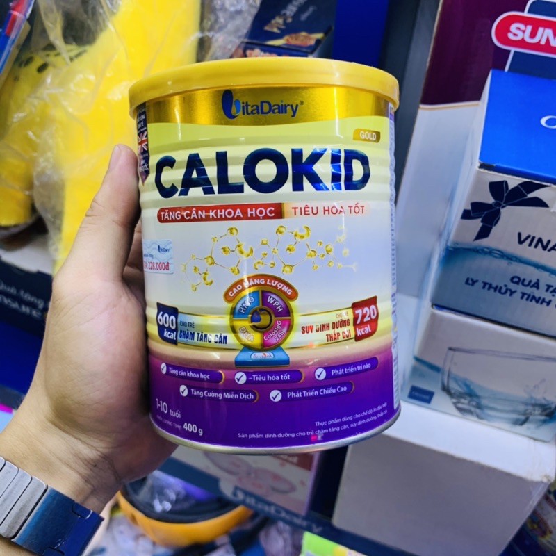 Sữa bột Calokid Gold VitaDairy 400G 1-10 tuổi