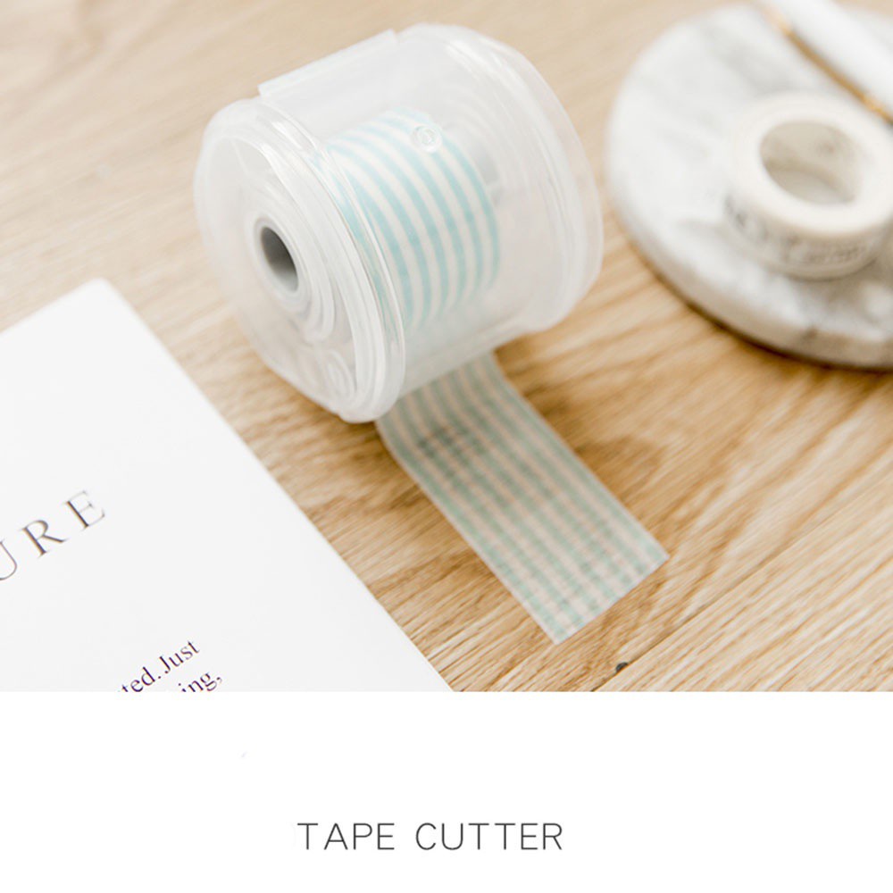 Dụng Cụ Cắt Băng Keo Mini Bằng Nhựa Trong Suốt Nhiều Màu Sắc Di Động Tiện Dụng Cho Học Sinh / Trường Học 81
